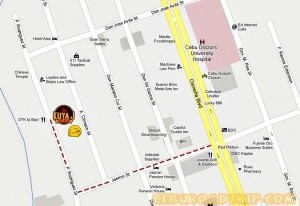 Kuya J Restaurant Cebu City Map